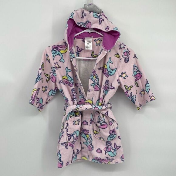 Saint Eve Swim Terry Robe Swimsuit Coverup Bath Robe Mermaid XS 5/6 - Picture 1 of 5
